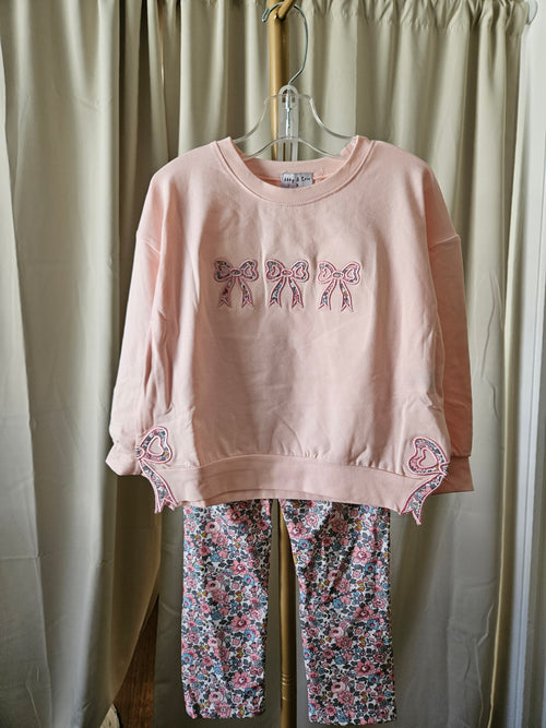 Abby & Evie  Two-Piece Floral Legging Set