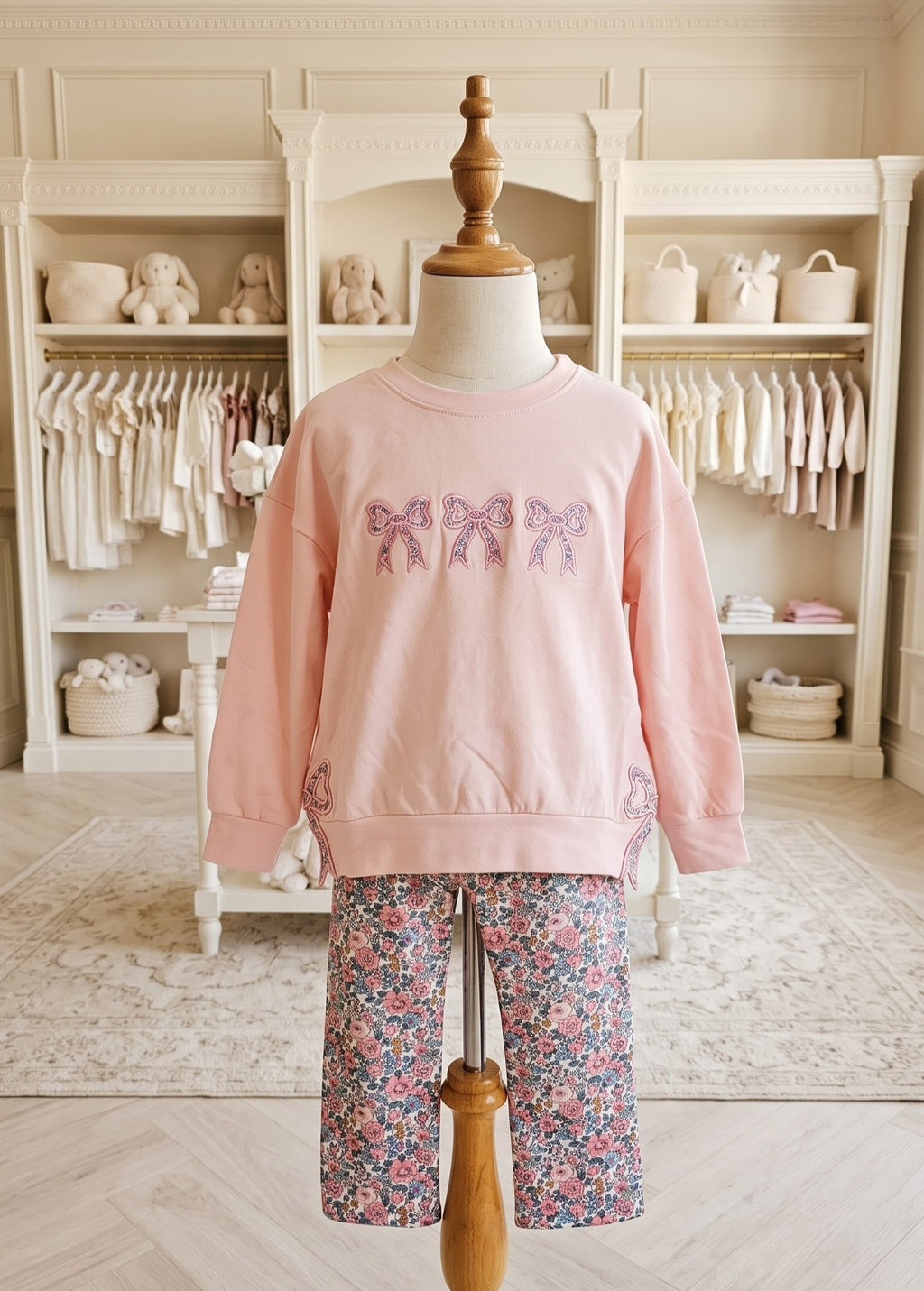 Abby & Evie  Two-Piece Floral Legging Set