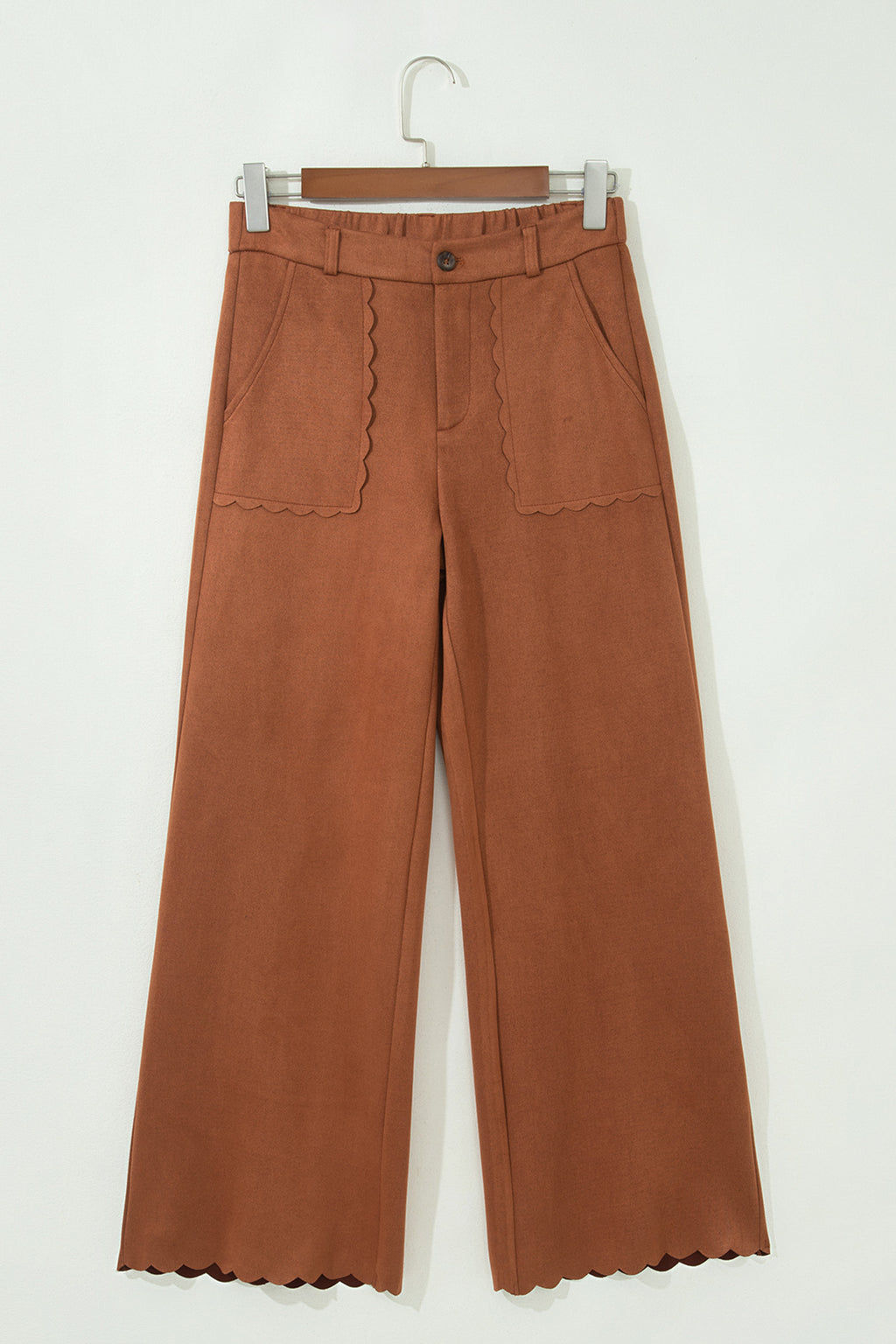 Thai Curry Scalloped Edge Pocket Full-Length Pant Online Only