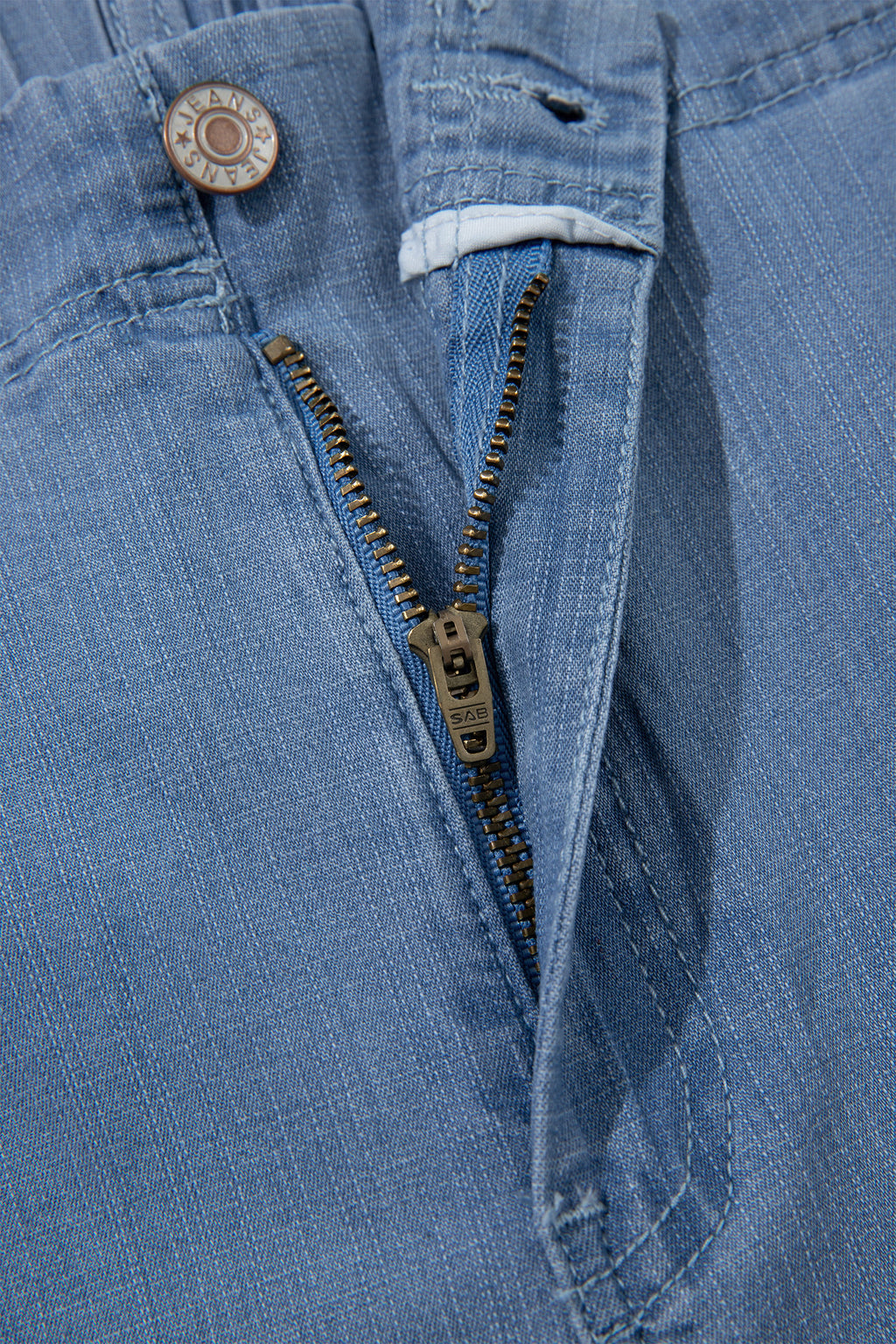 Light Blue Ruffle Hem Wide Leg Full Length Plus Size Jeans Online Only