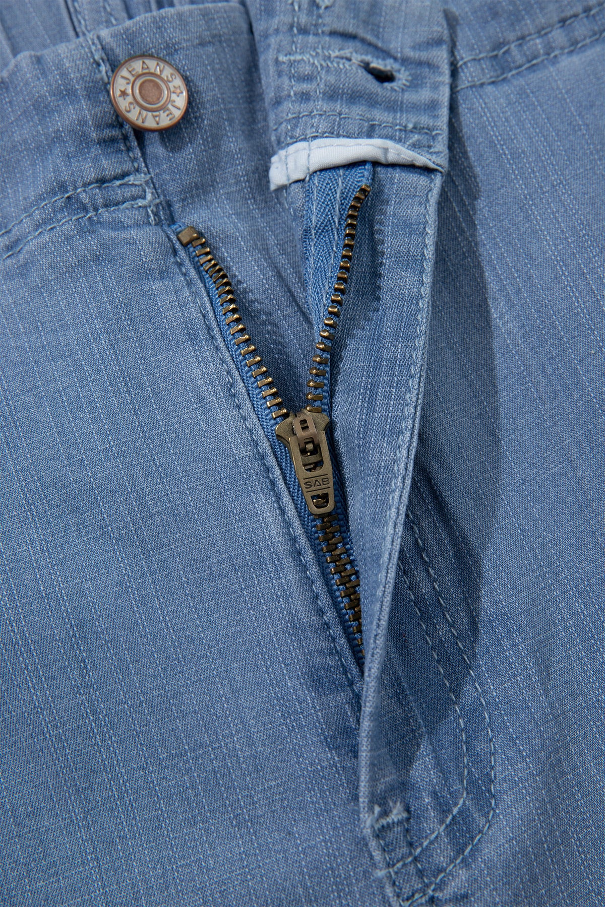Light Blue Ruffle Hem Wide Leg Full Length Plus Size Jeans Online Only