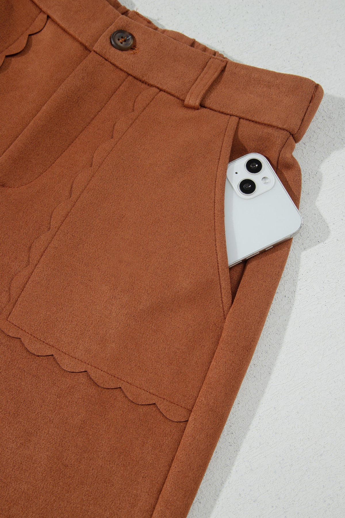 Thai Curry Scalloped Edge Pocket Full-Length Pant Online Only