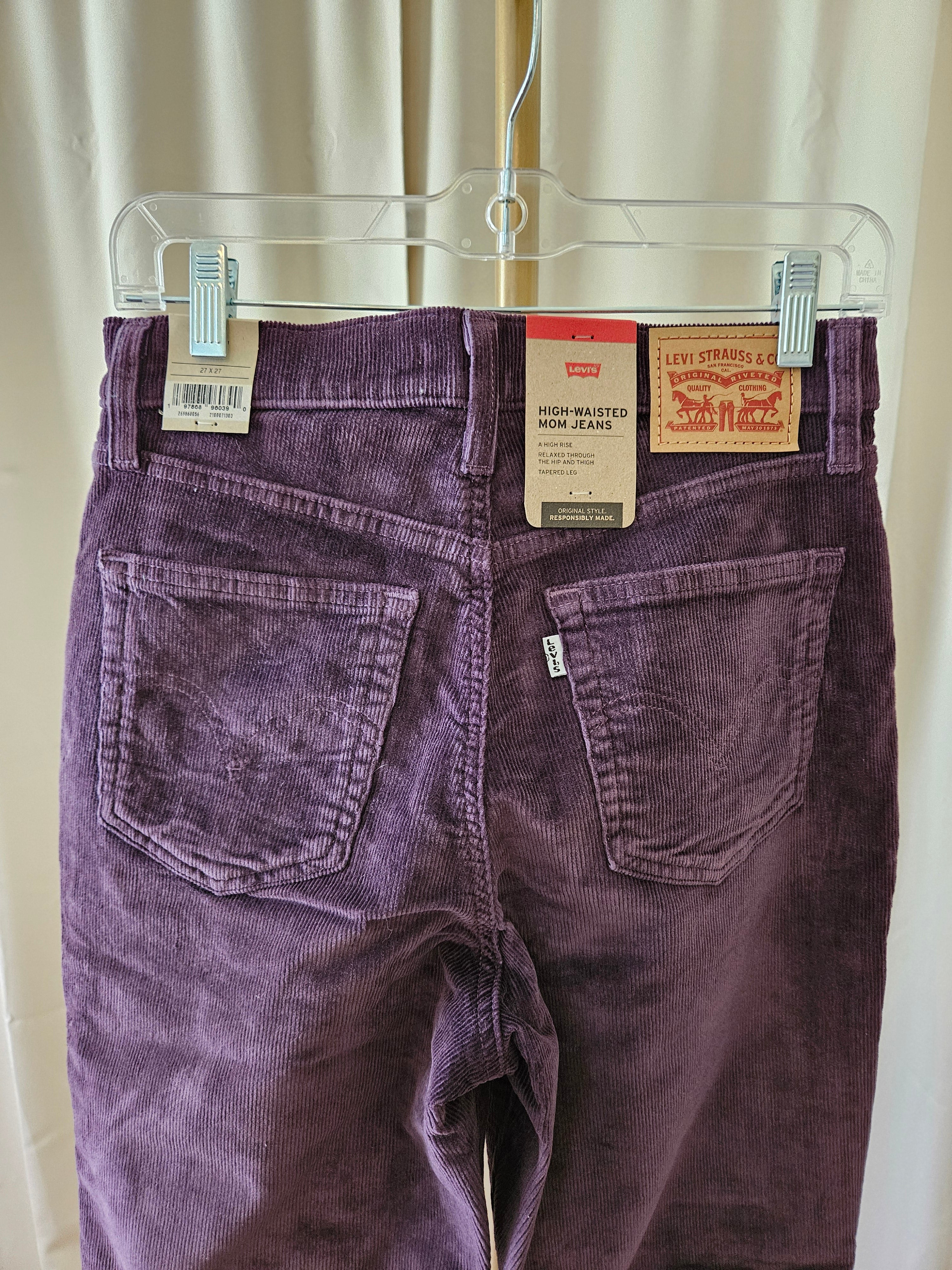 Levi Strauss & Co. Deep Purple High-Waisted Mom Jeans NWT Size 27x27