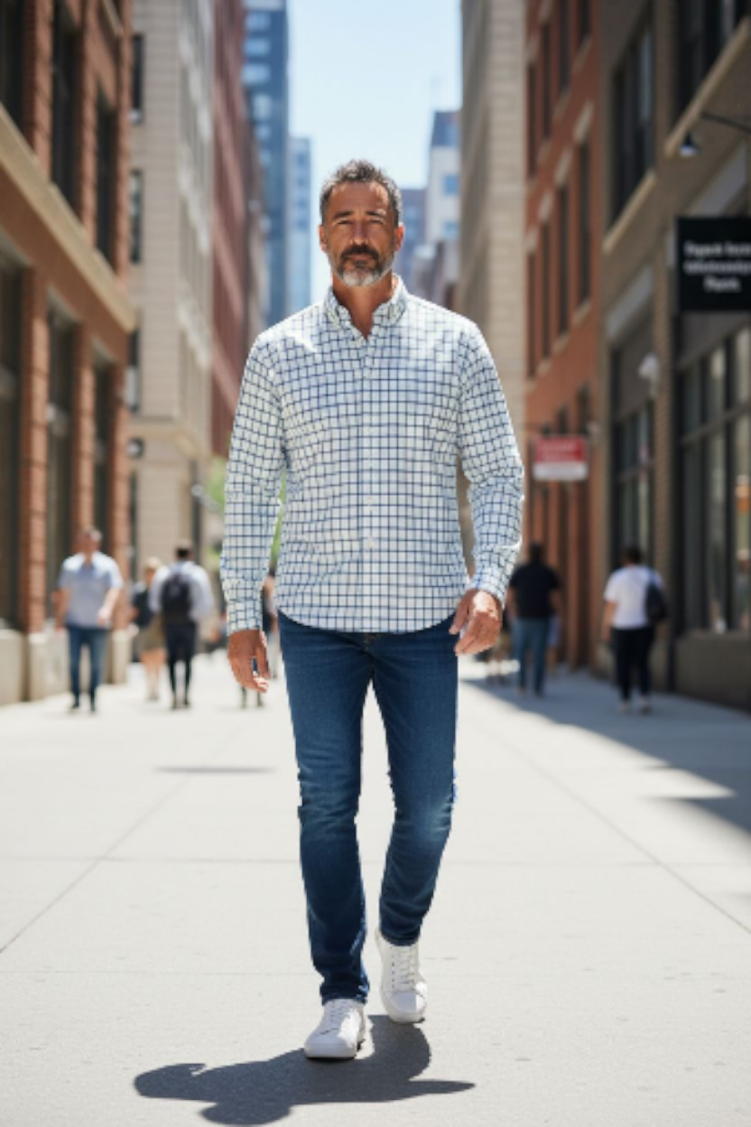 Vineyard Vines Blue& Green Longsleeve Murray Button Down Size Large