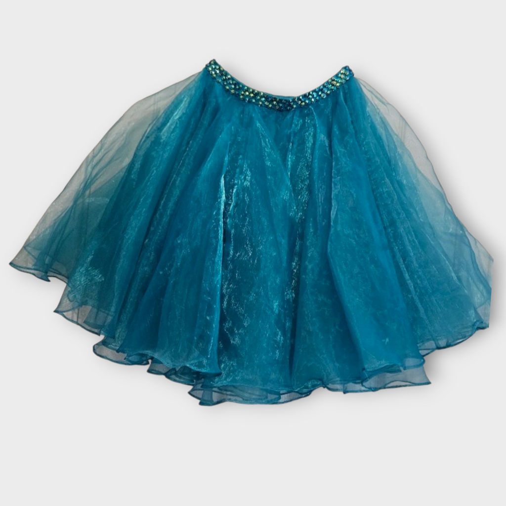 Sherri Hill Turquoise Beaded Two-Piece Dress Size 2