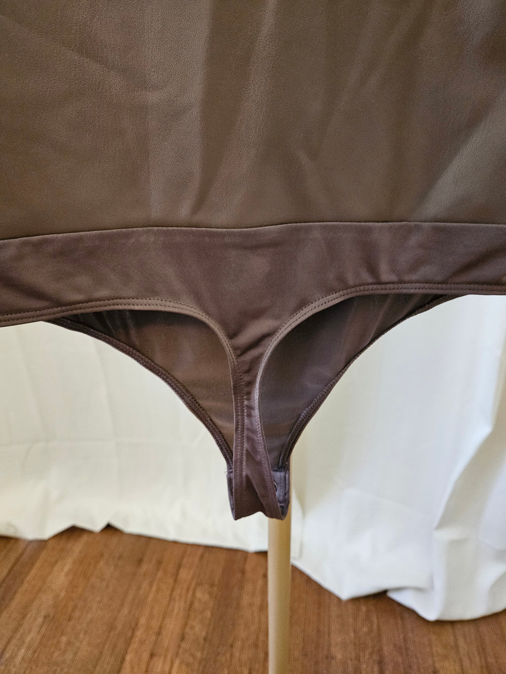 Express Faux Leather Bodysuit Size Medium