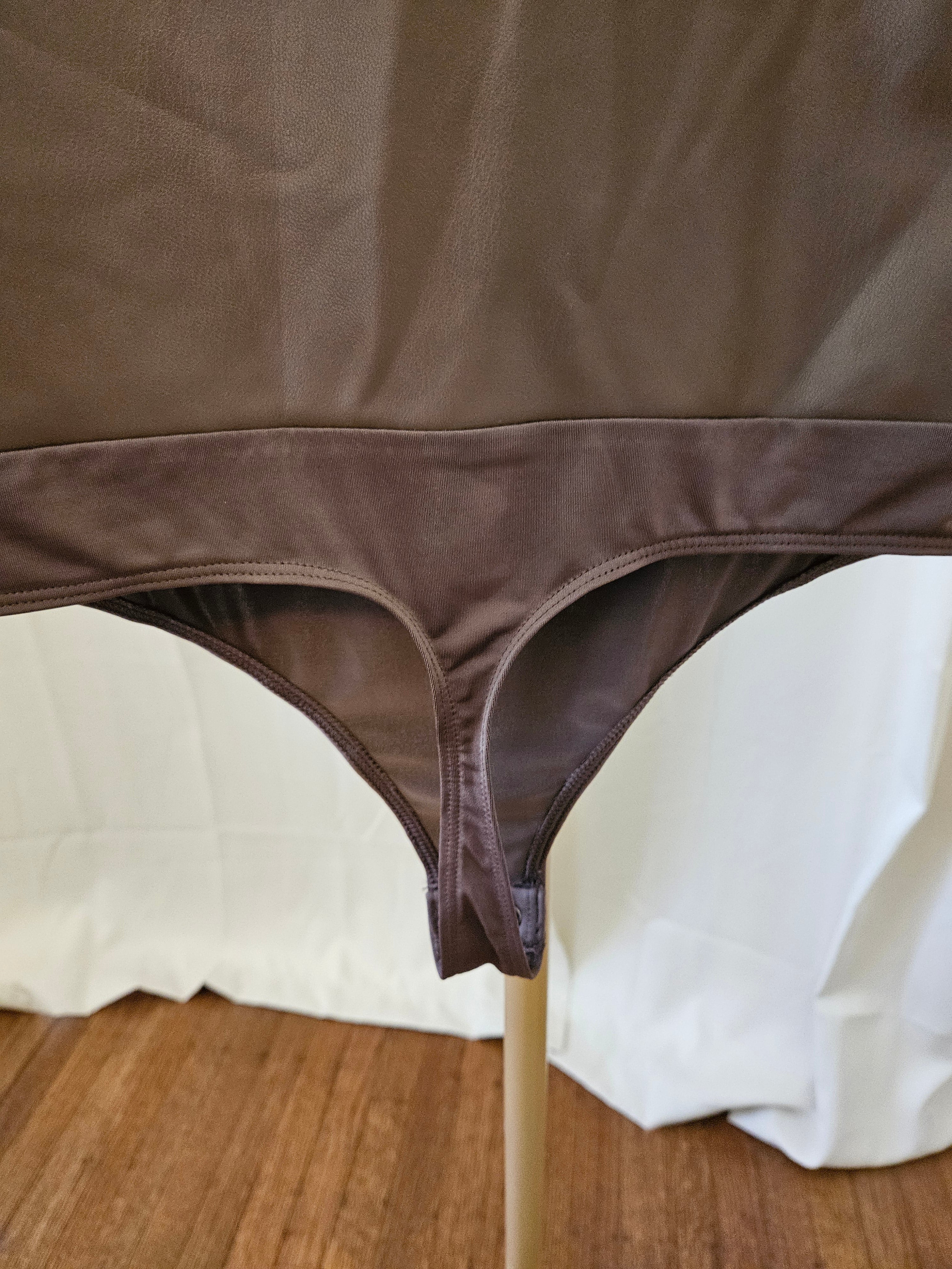 Express Faux Leather Bodysuit Size Medium
