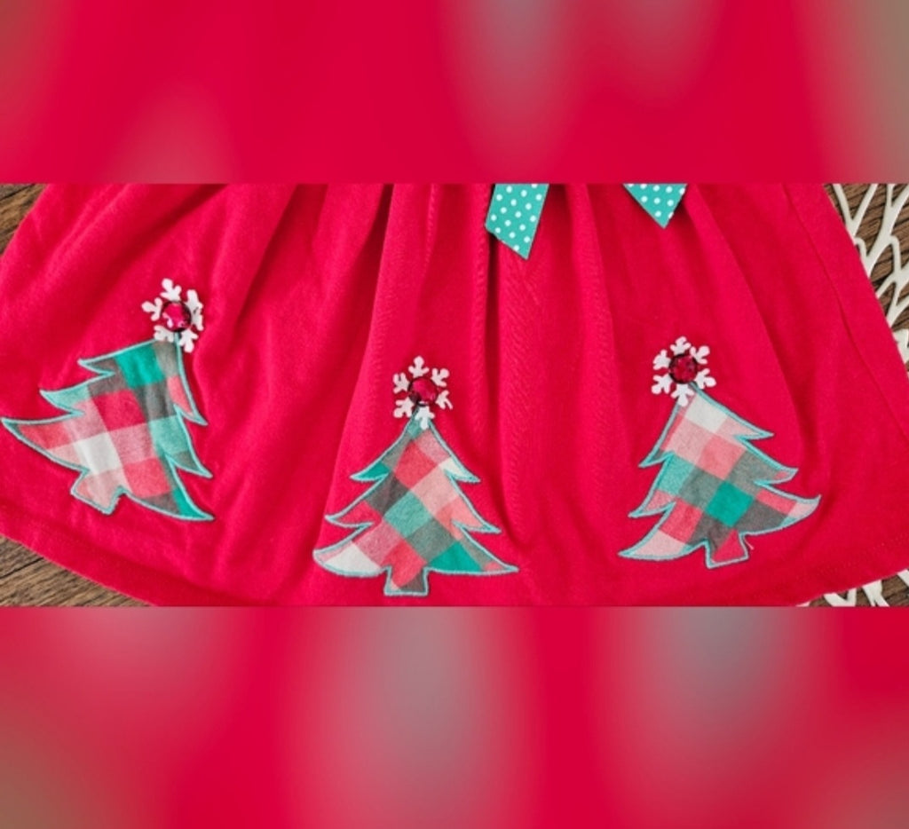 Bonnie Baby Christmas Tree Dress Size 12M