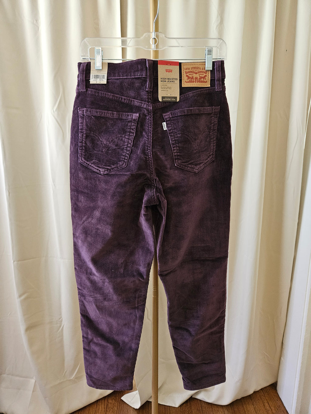 Levi Strauss & Co. Deep Purple High-Waisted Mom Jeans NWT Size 27x27
