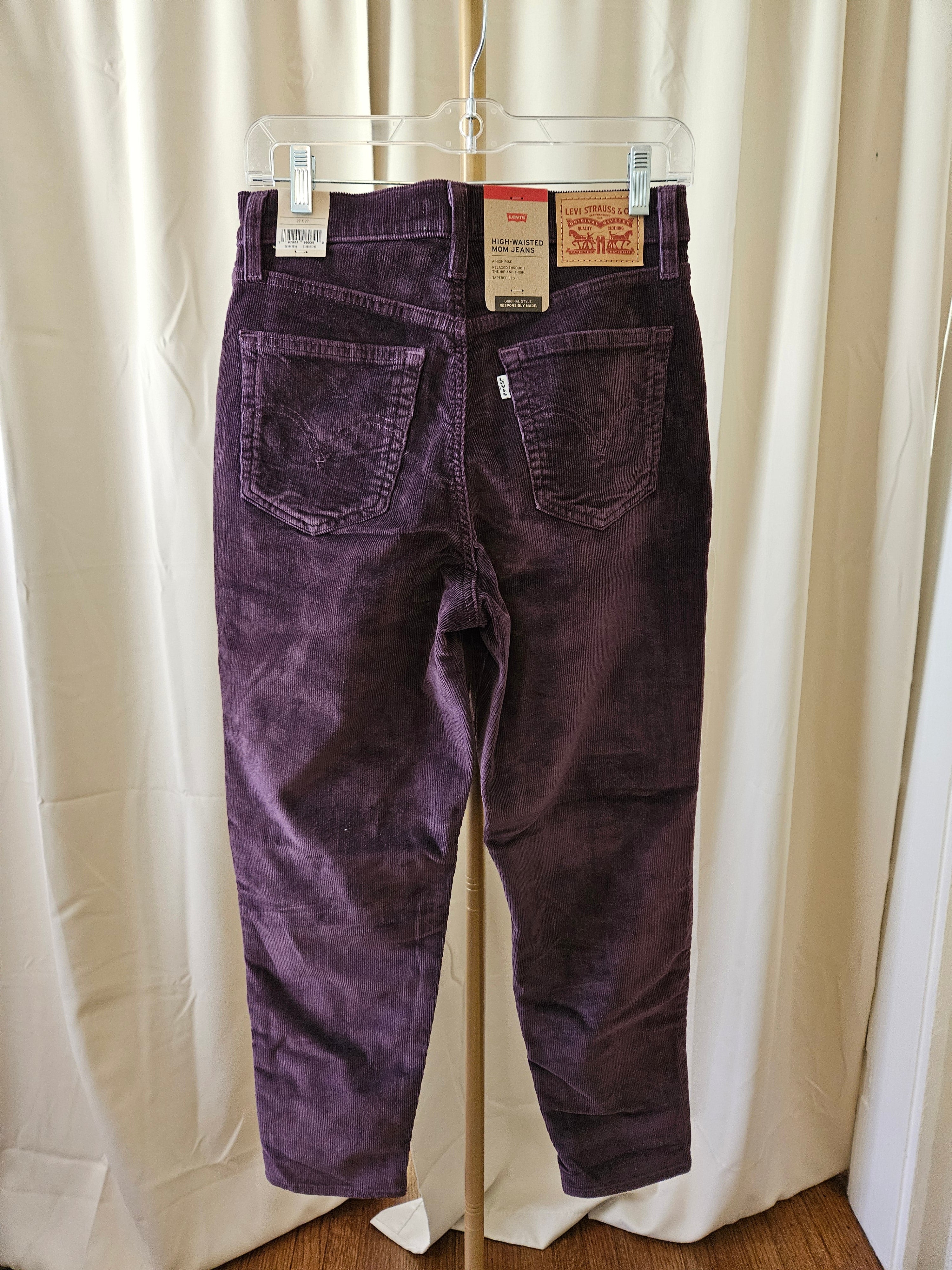 Levi Strauss & Co. Deep Purple High-Waisted Mom Jeans NWT Size 27x27