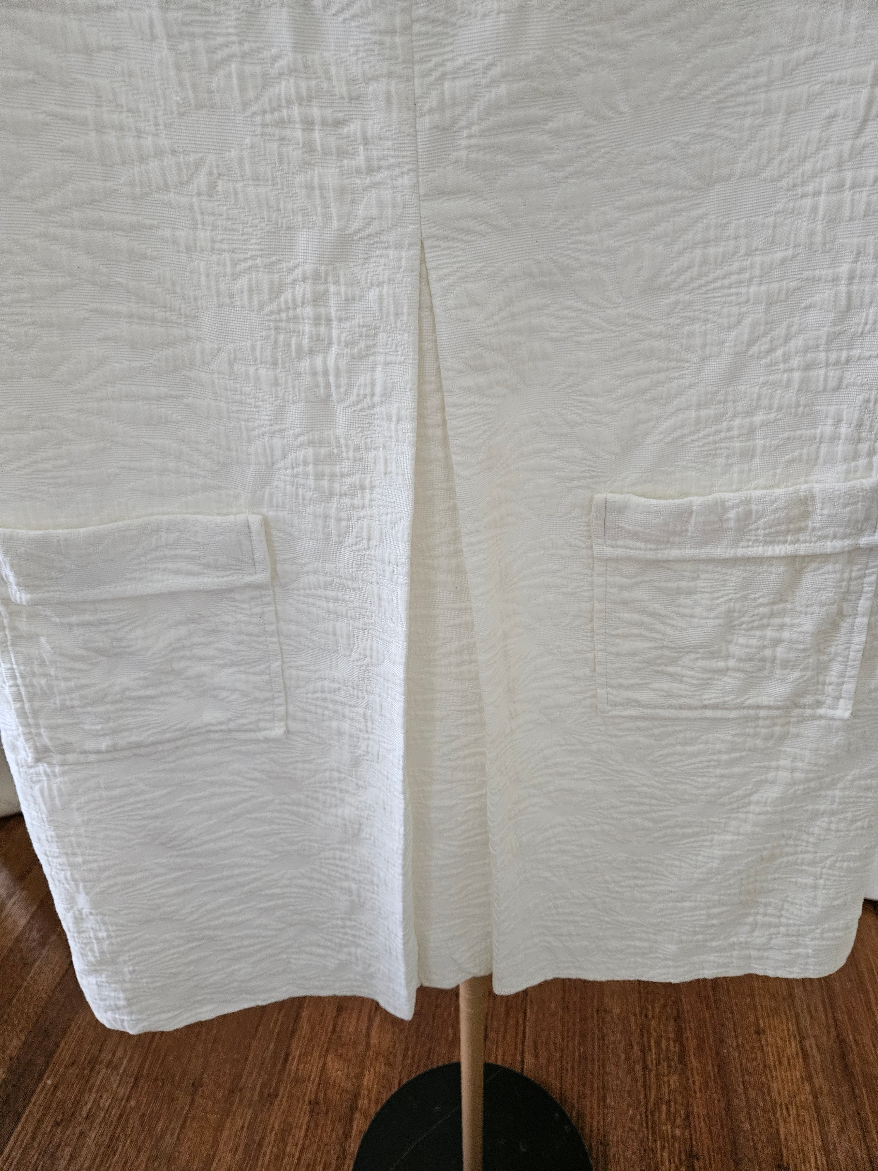 Etcetera Off White Brocade Dress Size 4