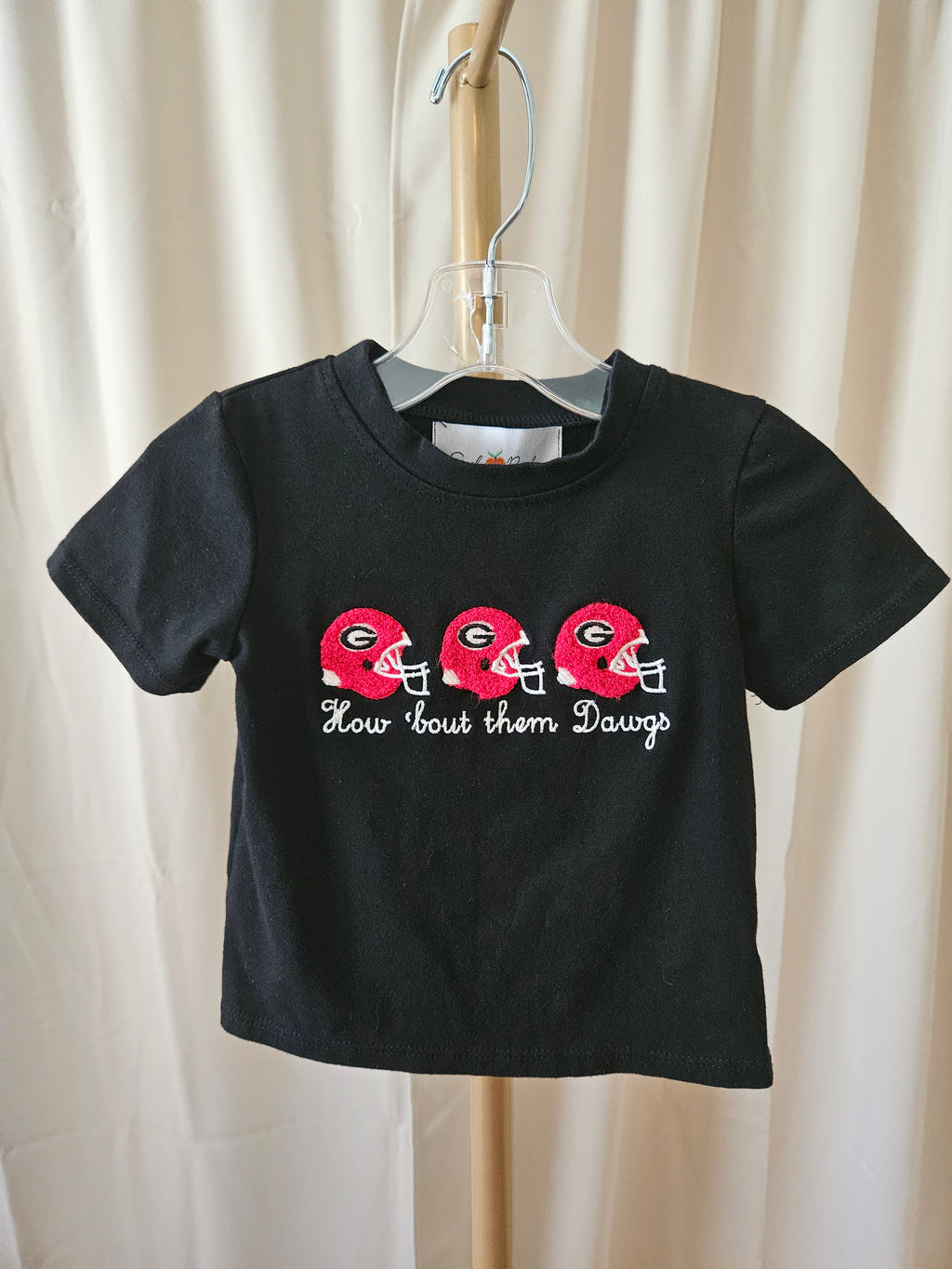 “How ’Bout Them Dawgs” GA Bulldogs Toddler Tee – 6–12M