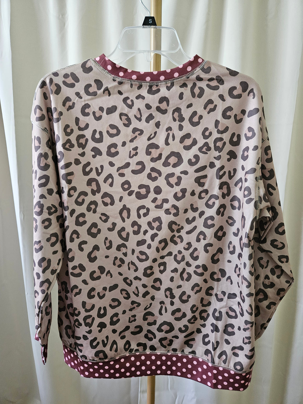 Leopard & Polka-Dot Knit Pullover | Little Daisy |