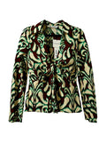 NWT Zara Selena Blouse Open Front With Tie Size XS