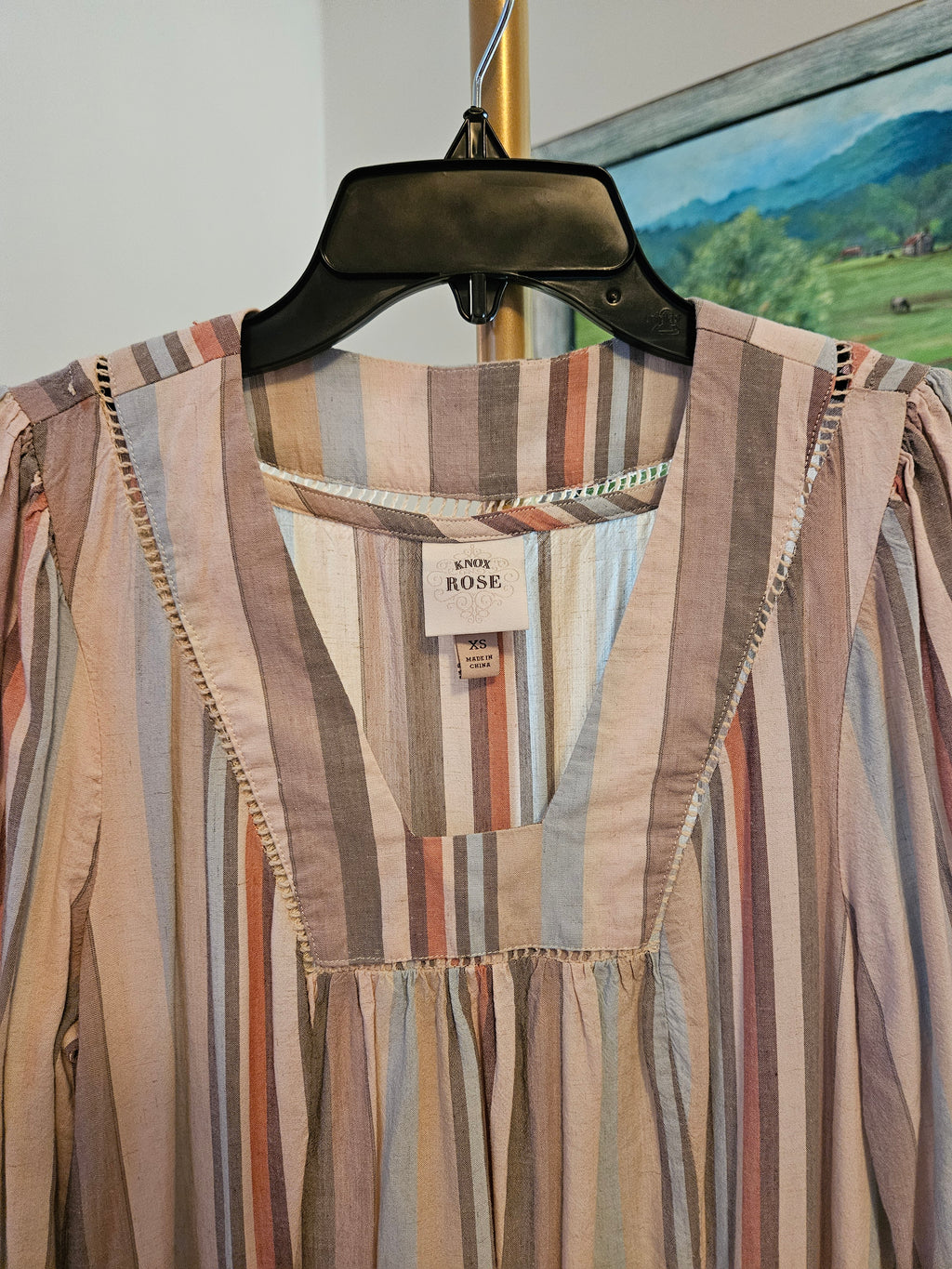 Knox Rose Multicolor Striped Dress Sz XS