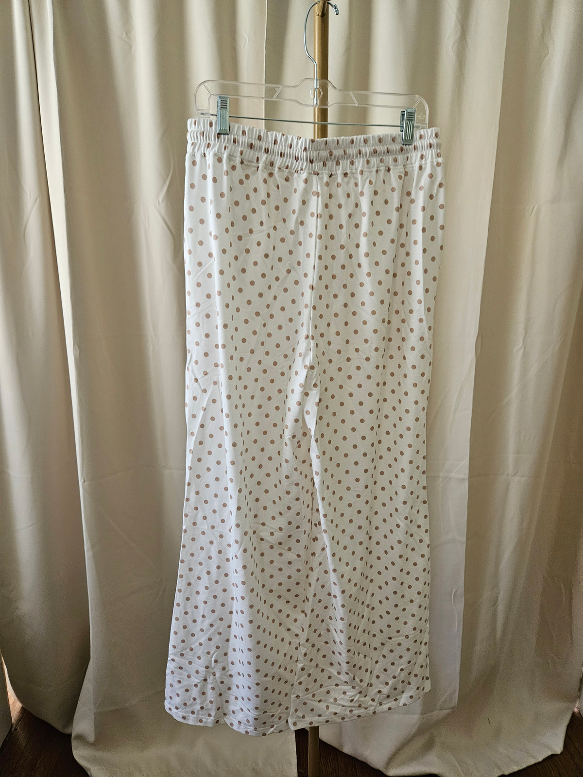 Beige & White Polka Dot 2-Piece Set | Little Daisy | L/XL