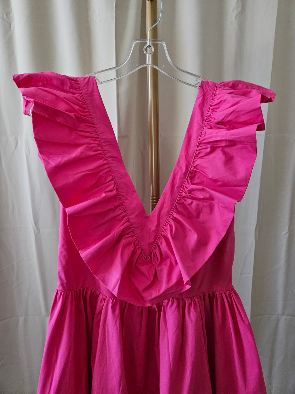 Twenty Ten Pink Flutter Sleeve Tiered Mini Dress | Open Back