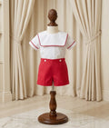 The Beaufort Bonnet Company Beauregard Velveteen Button-On Jon Jon Set