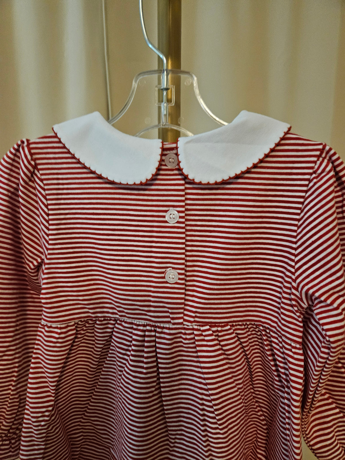Bayou Blanks Red & White Striped Go Dawgs Dress | 12M, 2T, 4