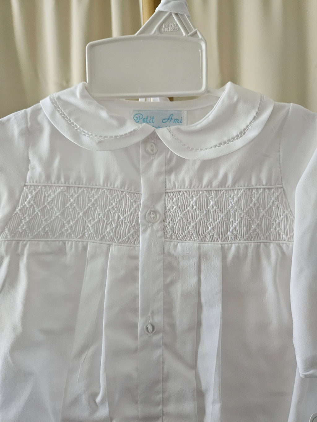 Petit Ami Heirloom Smocked Christening Gown Set