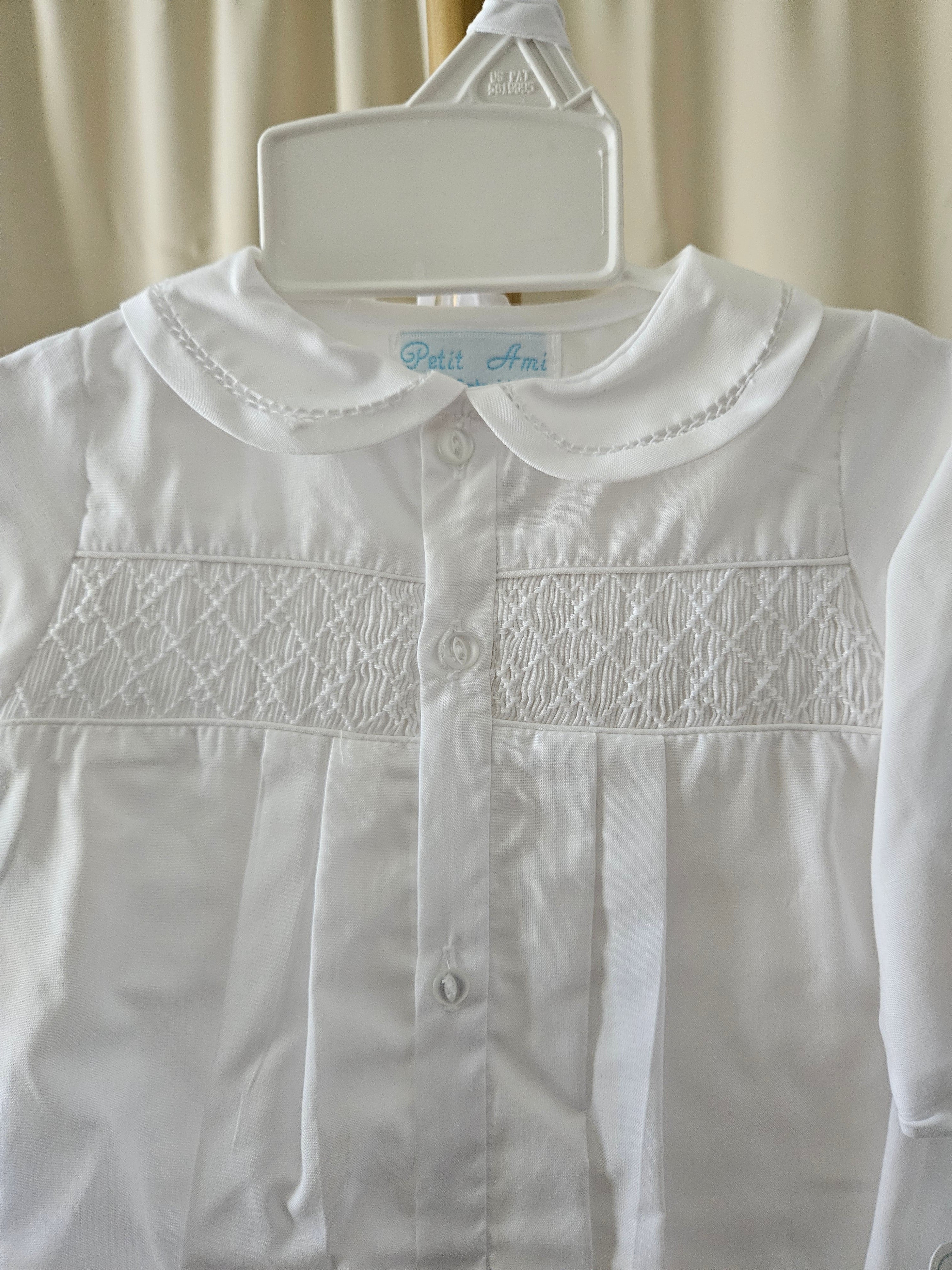 Petit Ami Heirloom Smocked Christening Gown Set