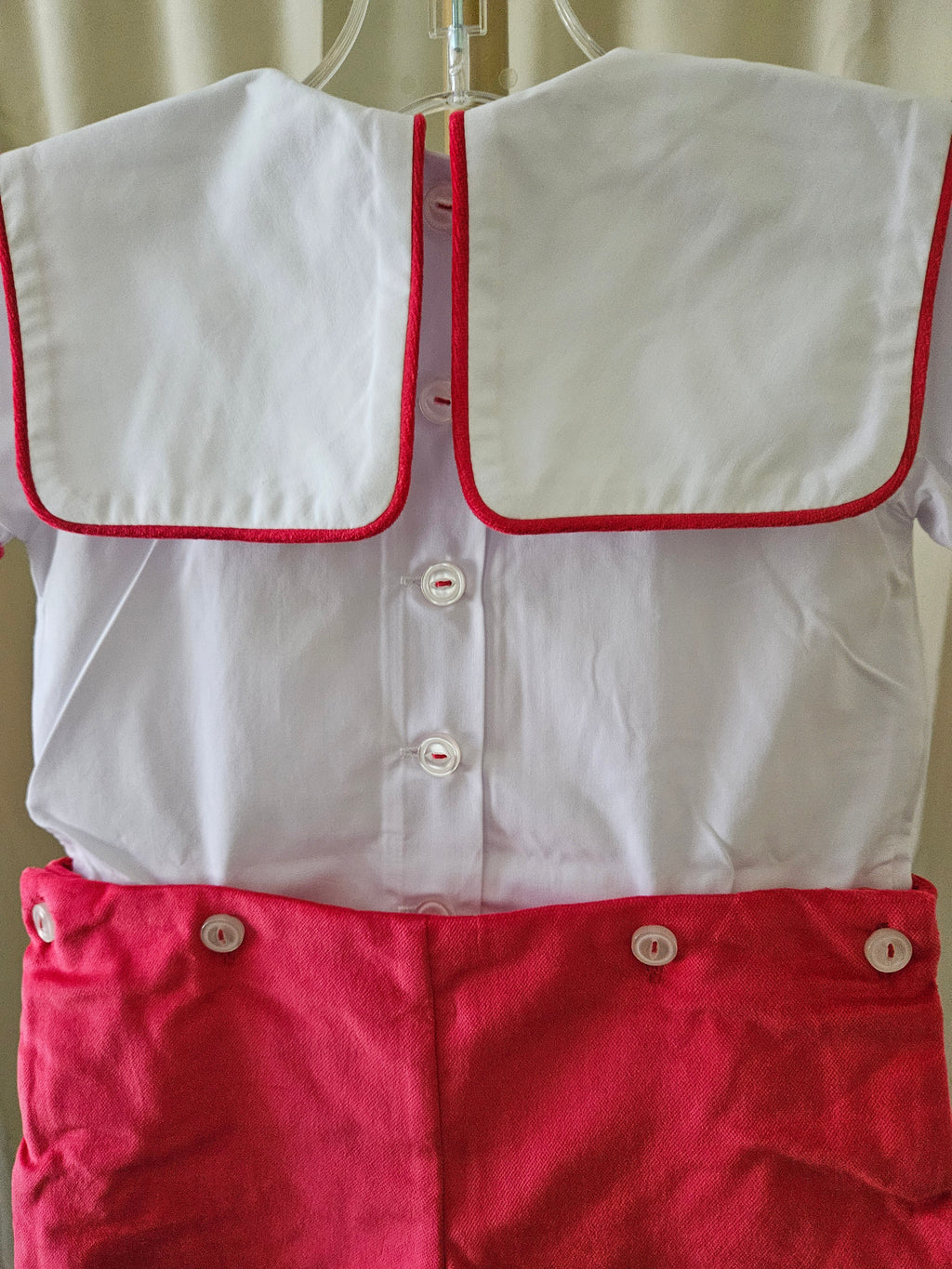 The Beaufort Bonnet Company Beauregard Velveteen Button-On Jon Jon Set