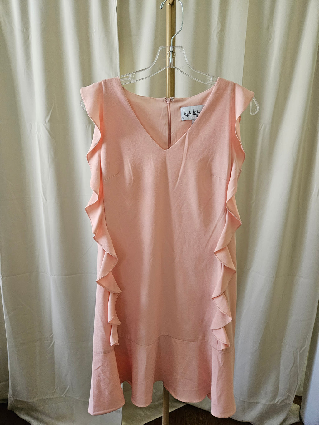 Nicole Miller Pinky Peach Ruffle Dress - Size 4