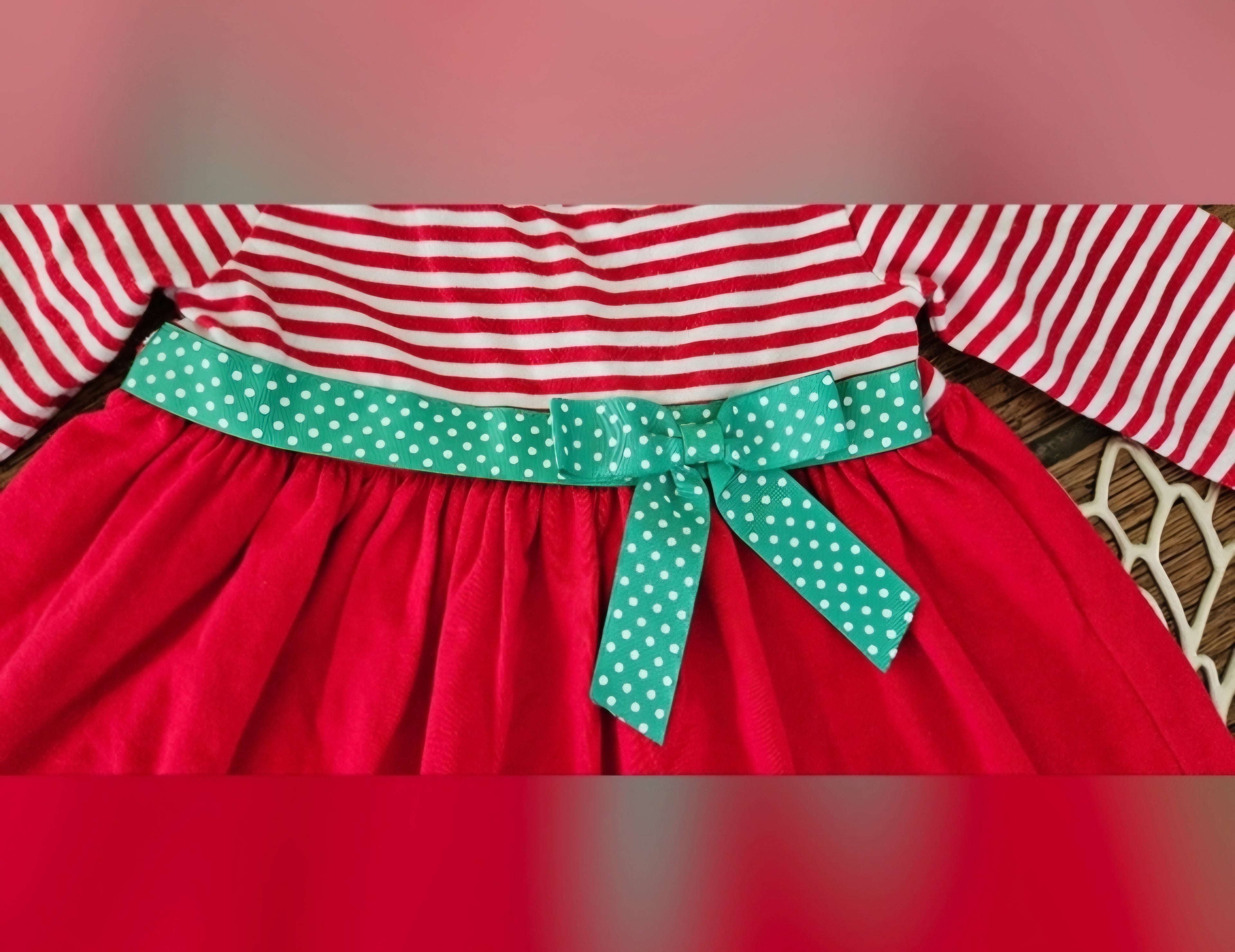 Bonnie Baby Christmas Tree Dress Size 12M