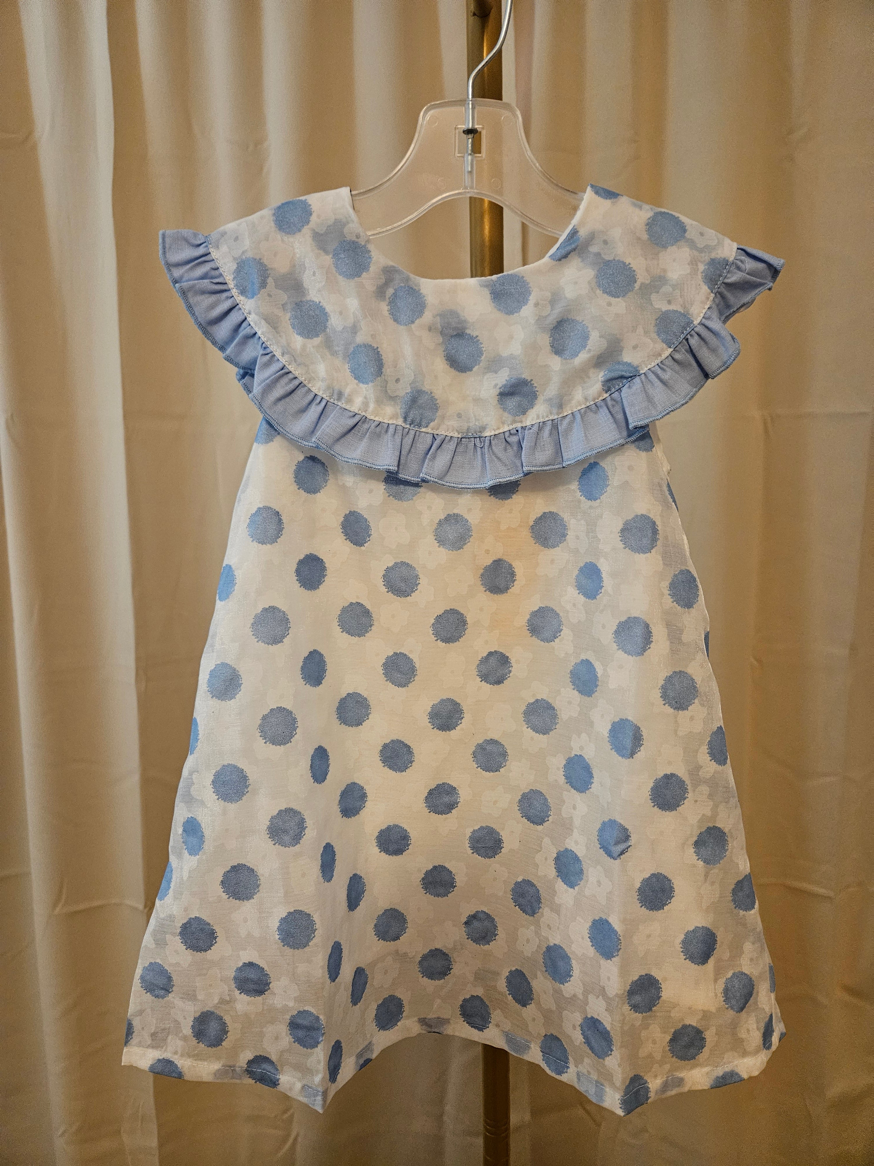 Doe a Dear Polka-Dot Overlay Dress