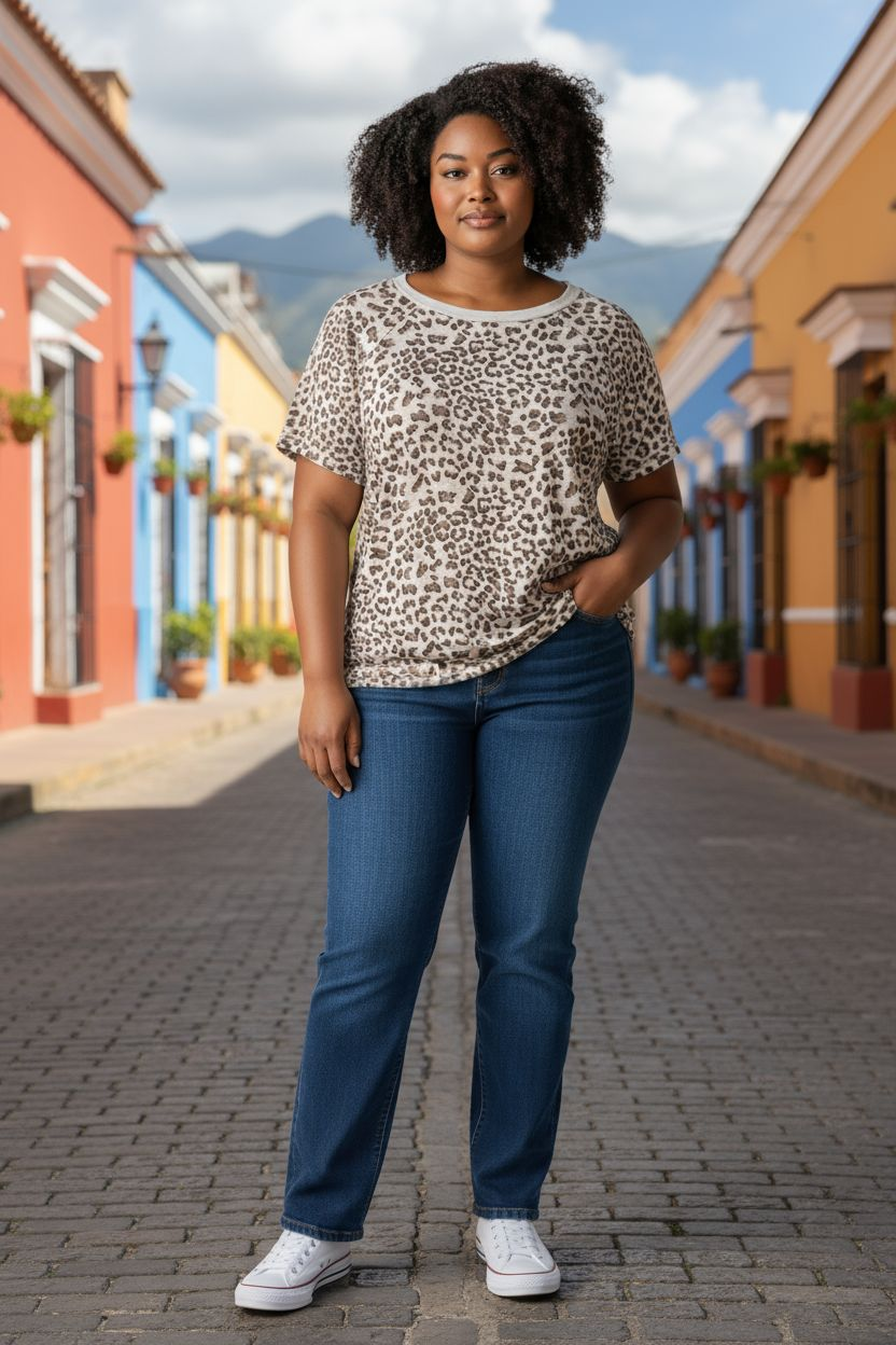 Entro Leopard Print Blouse