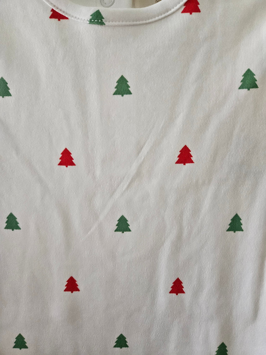 The Beaufort Bonnet Company Darling Play Romper Thomas Tree Farm Print