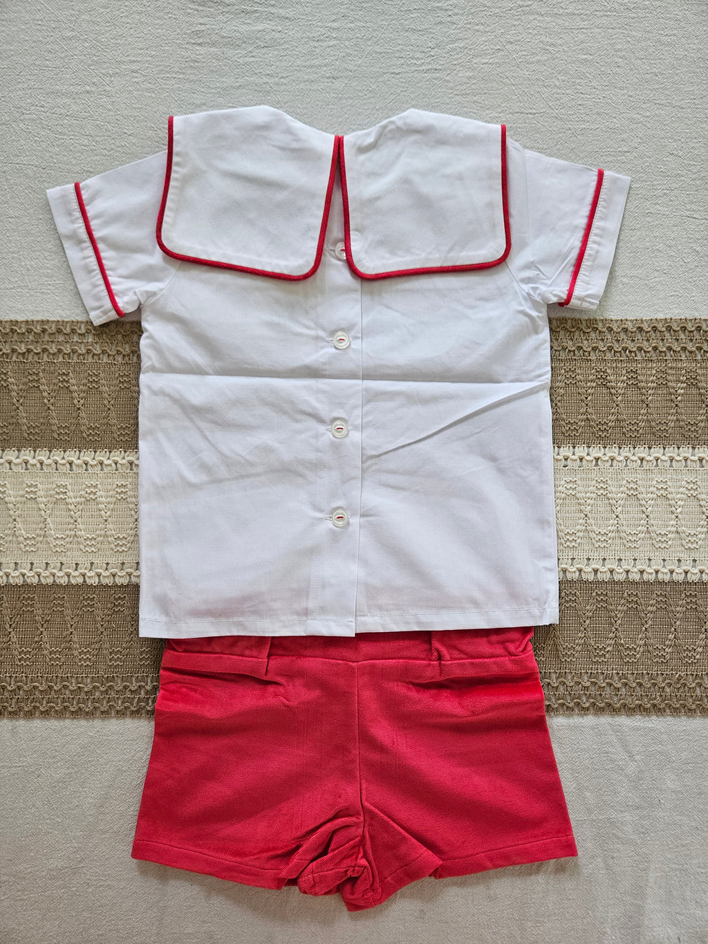 The Beaufort Bonnet Company Red Velvet Shorts Set | Size 2T