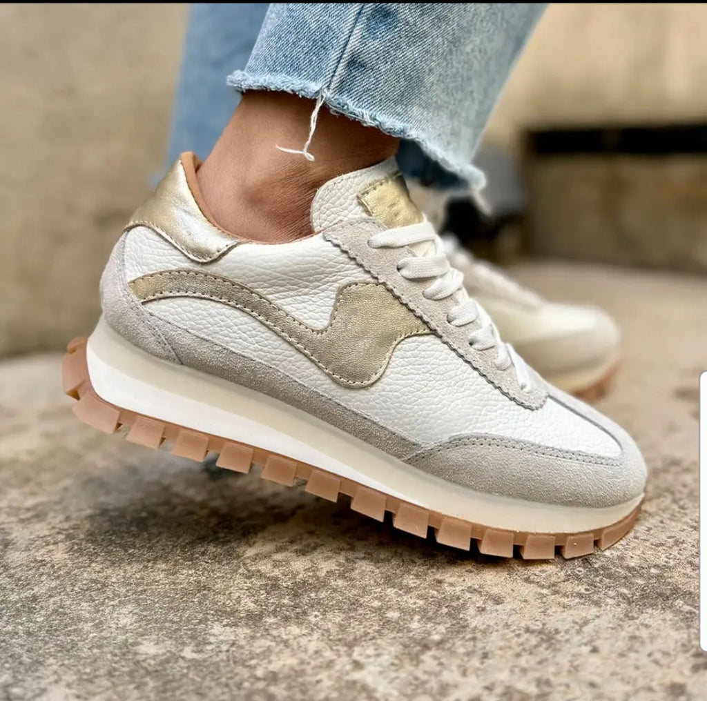 The Lumia Sneaker in Beige