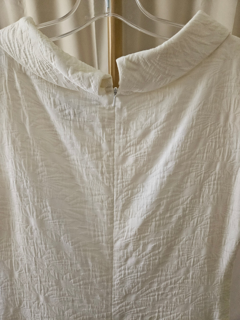 Etcetera Off White Brocade Dress Size 4