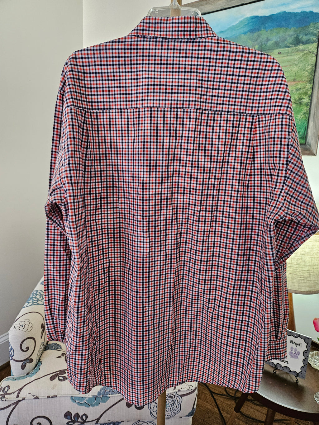 Auburn Tigers Campus Specialties Orange & Blue Plaid Shirt Sz XXL