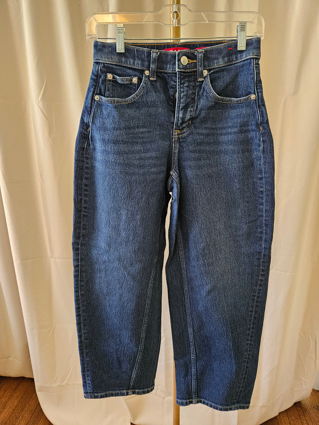 Spanx Dark Blue Wide Tapered Leg Jeans XS TP