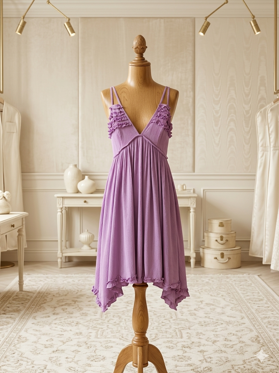 Twenty Ten Lavender Ruffle Sundress | Flowy Open Back 💜