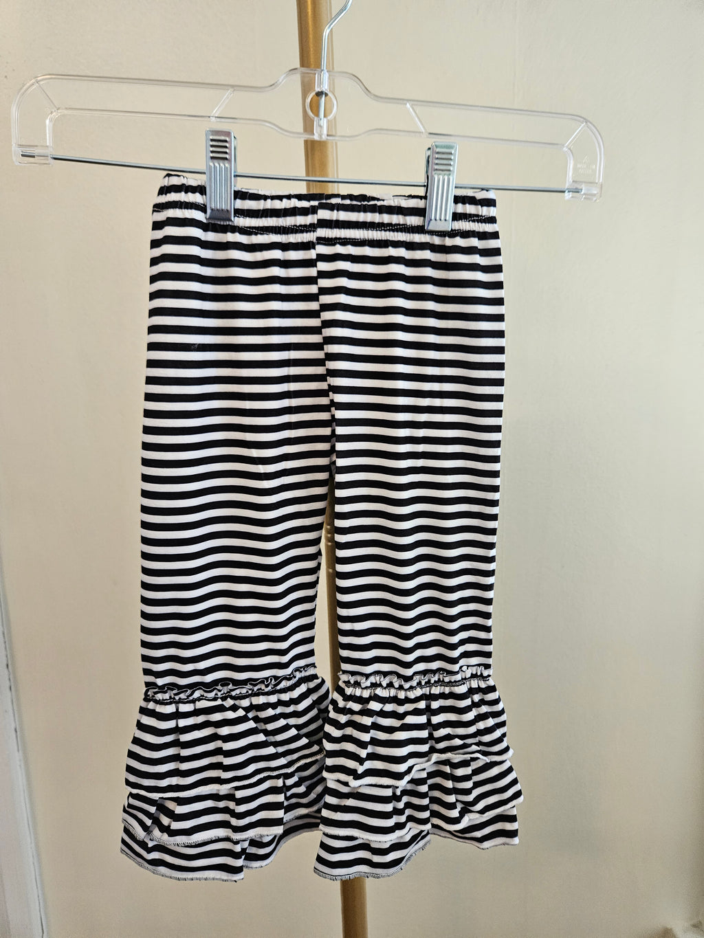 Abby & Evie Hocus Pocus 2pc Outfit With Stripped Ruffle Pants