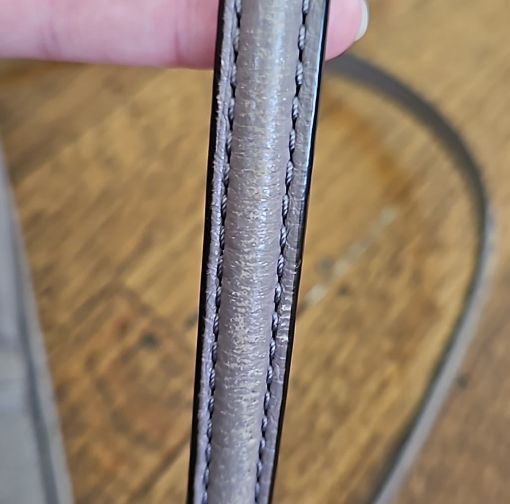 Coach Leather 3 Section Shoulder  Handbag