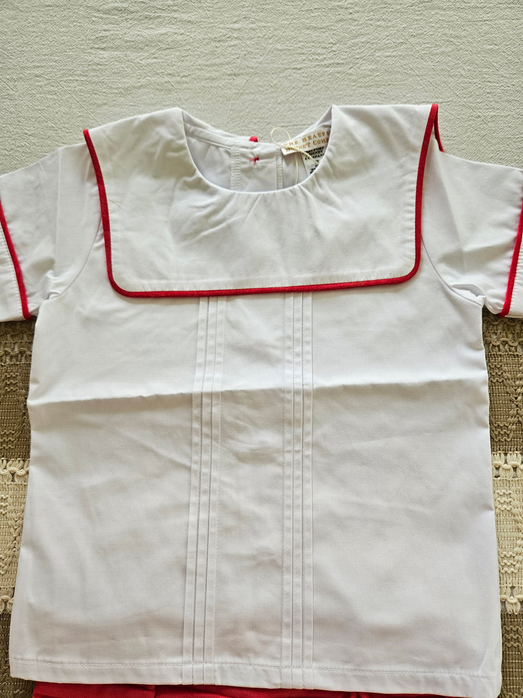 The Beaufort Bonnet Company Red Velvet Shorts Set | Size 2T