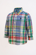 Ralph Lauren Colorful Plaid Kids Button Down Shirt Sz 6M