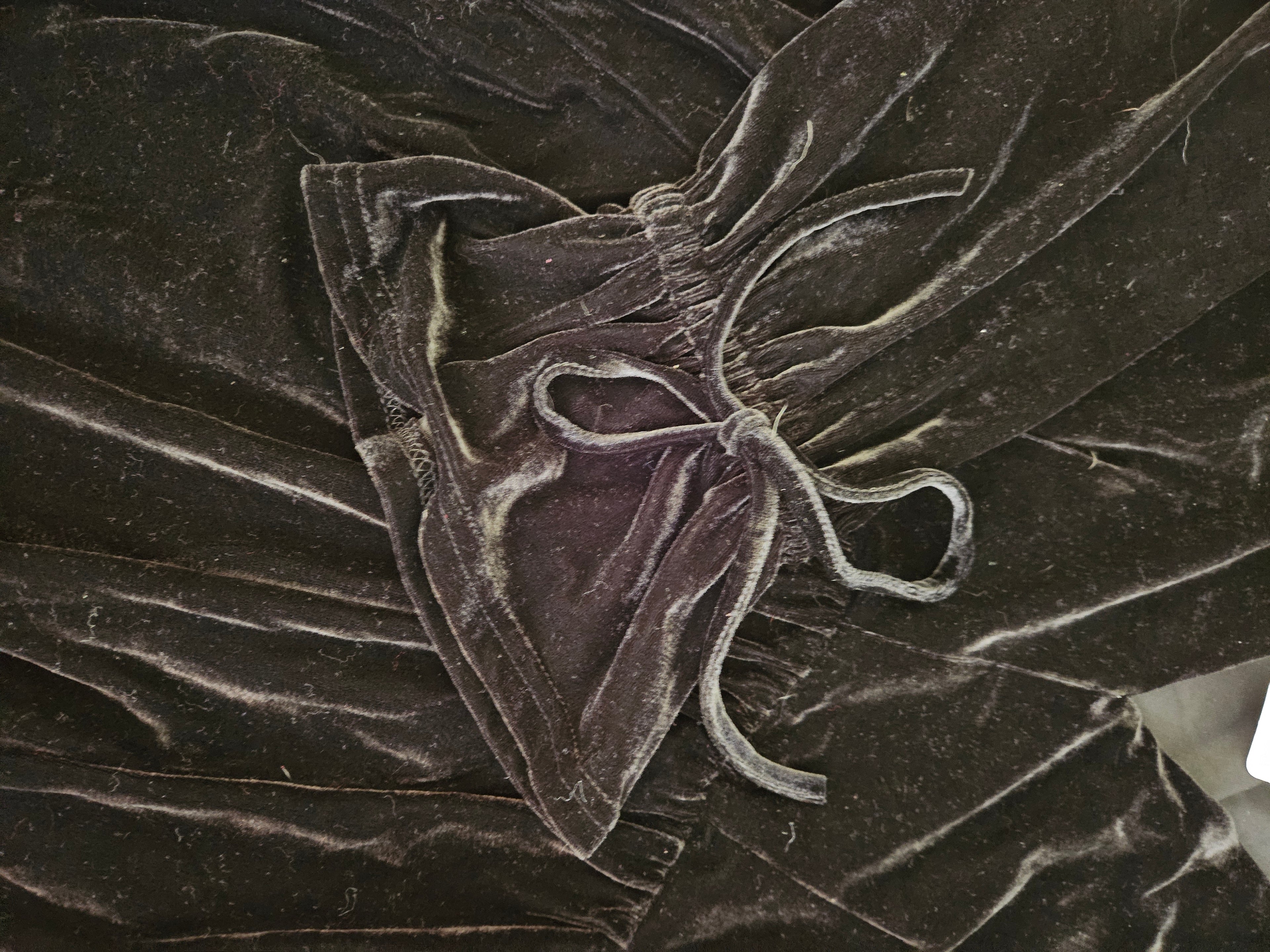 Impressions Velvet Black Long Sleeve Dress Sz 2XL