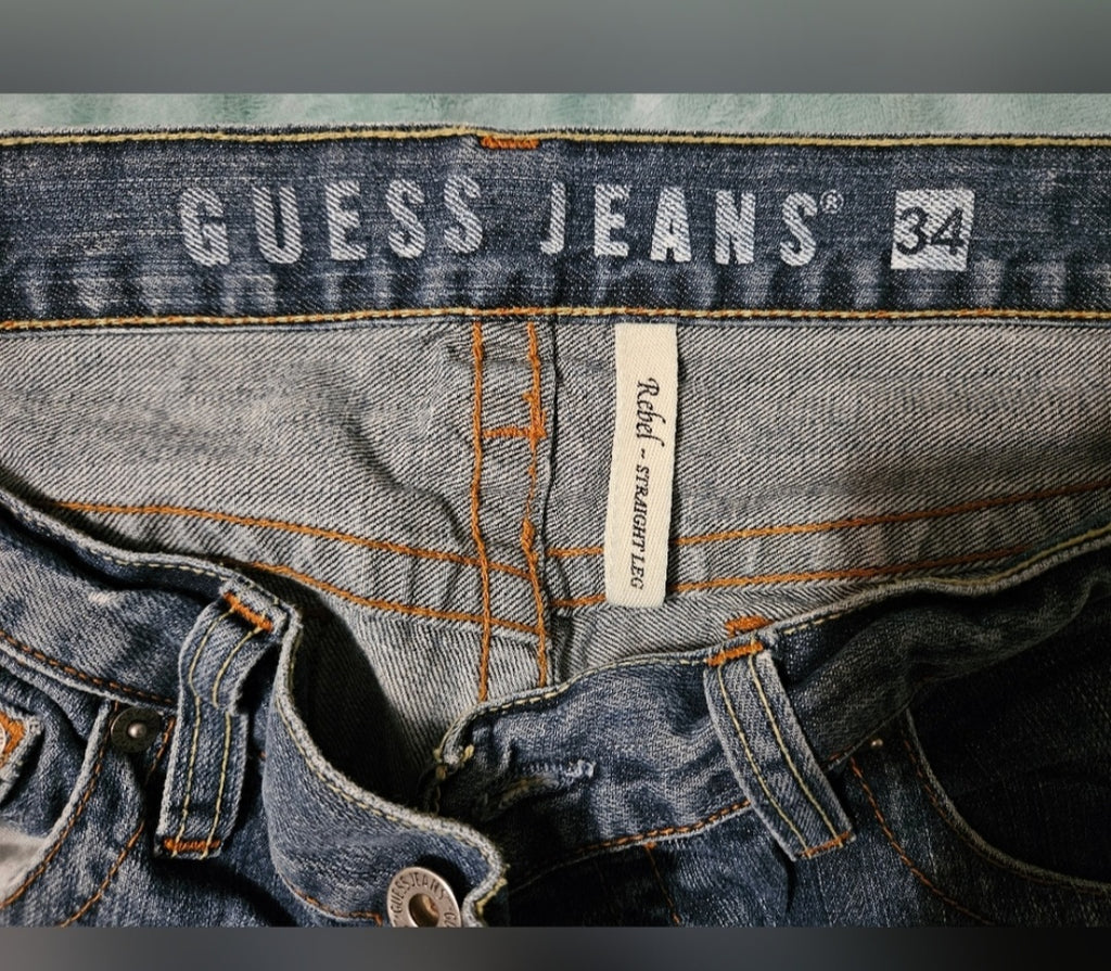 Guess Men's Button fly Jeans Size 34.