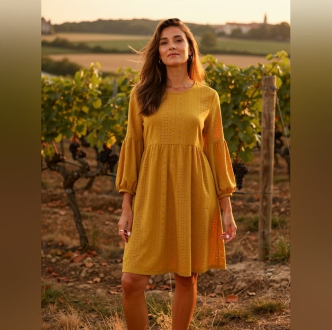 Vibe Mustard Long Sleeve Dress Sz 2X