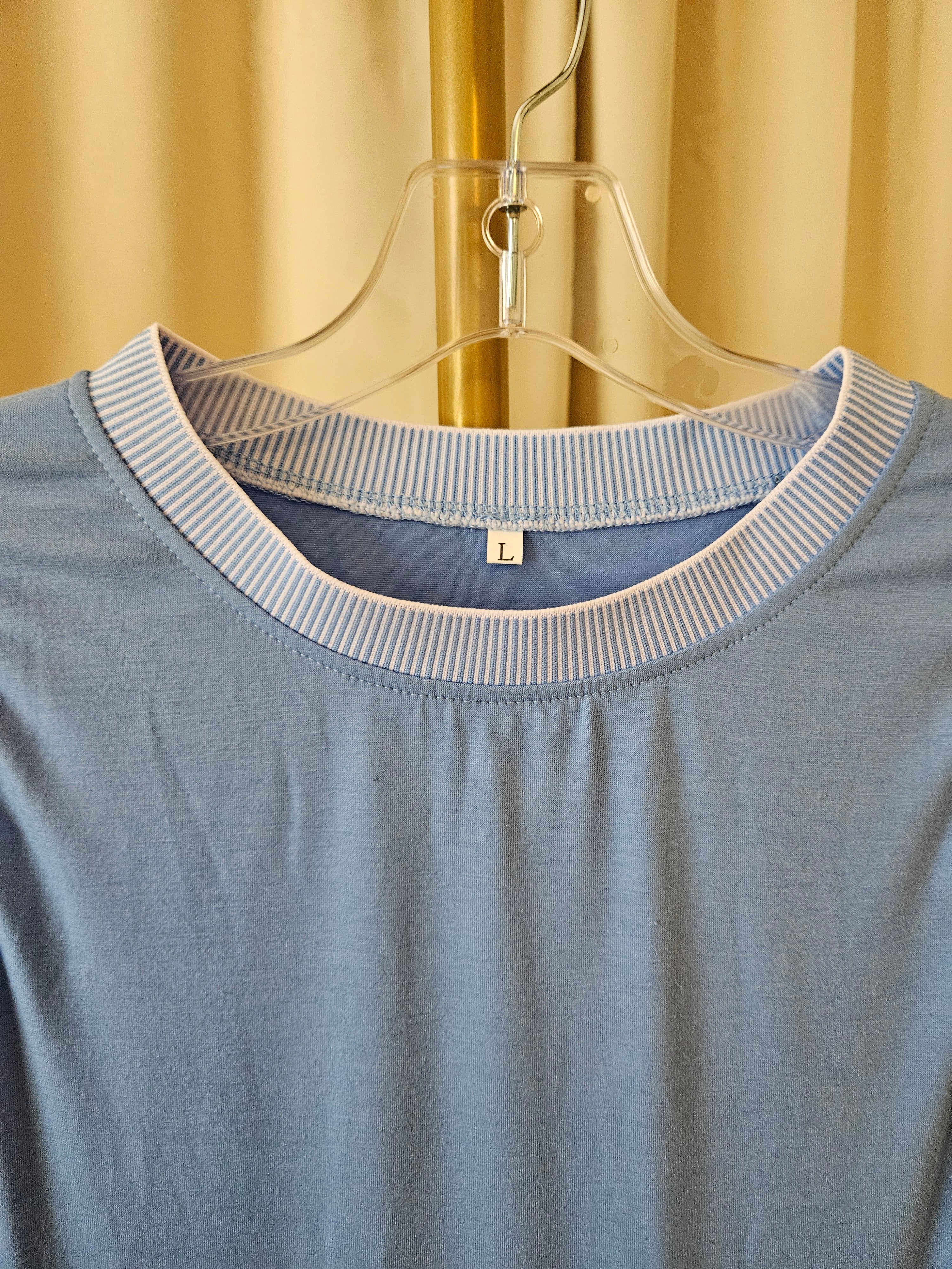 Lovesoft Sky Blue Sleeveless Swing Dress With Pockets