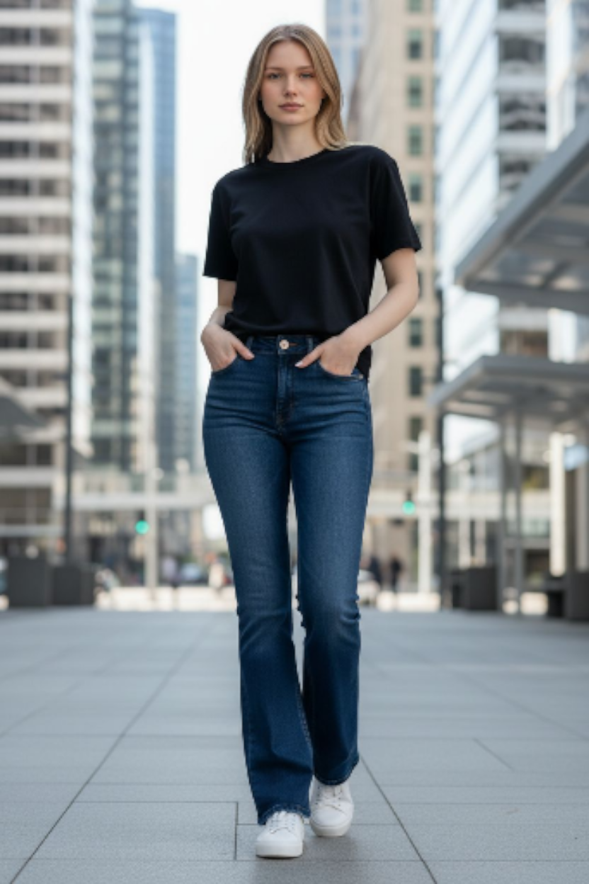 KanCan Dark Blue Flare Jeans Sz 31