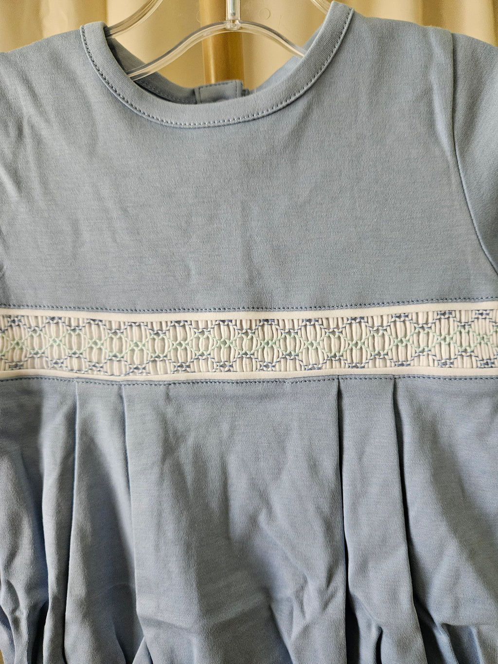 The Beaufort Bonnet Company Bradford Bubble Smocked Pima Cotton 6-12M
