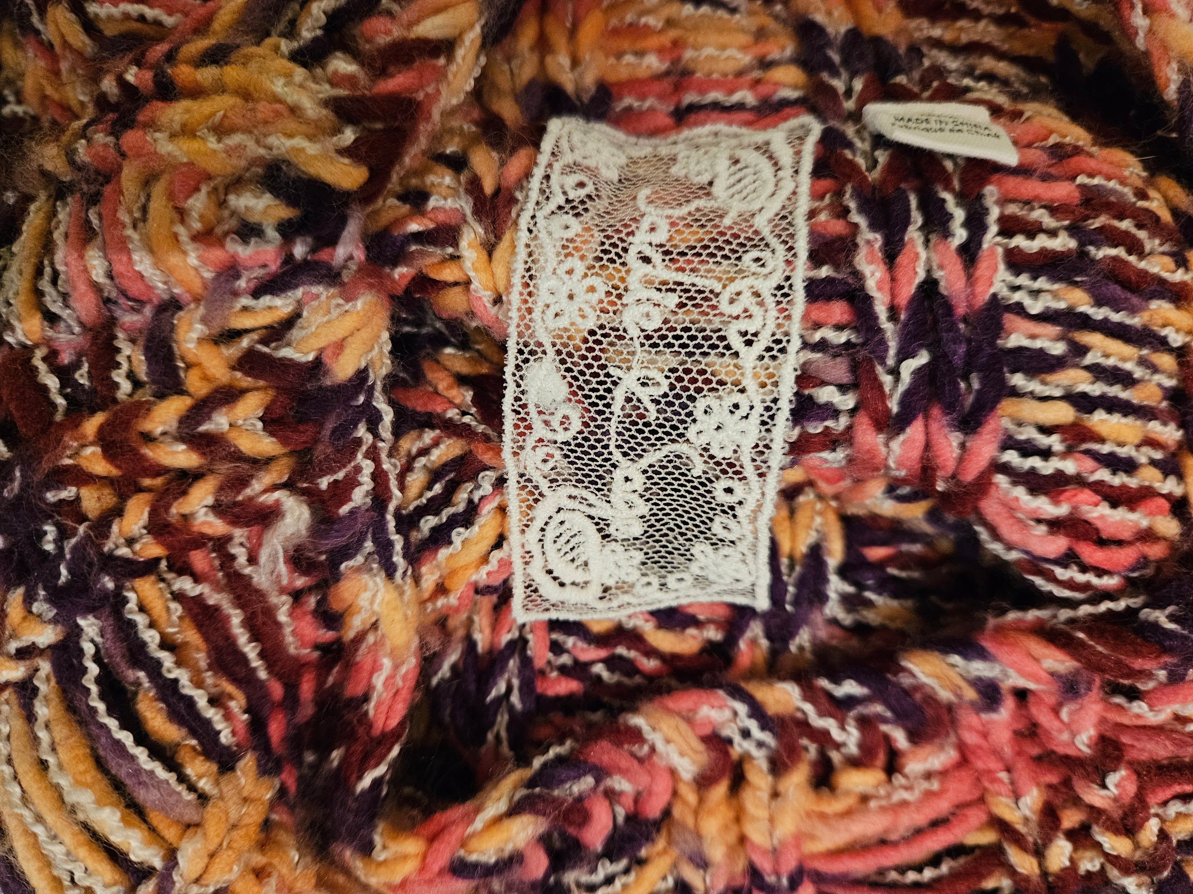 Sadie & Sage Vibrant Knit Chunky Turtleneck Sweater Sz M