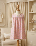 The Beaufort Bonnet Company Size 6 Pink & Blue Sleeveless Sweetheart Neckline Dress