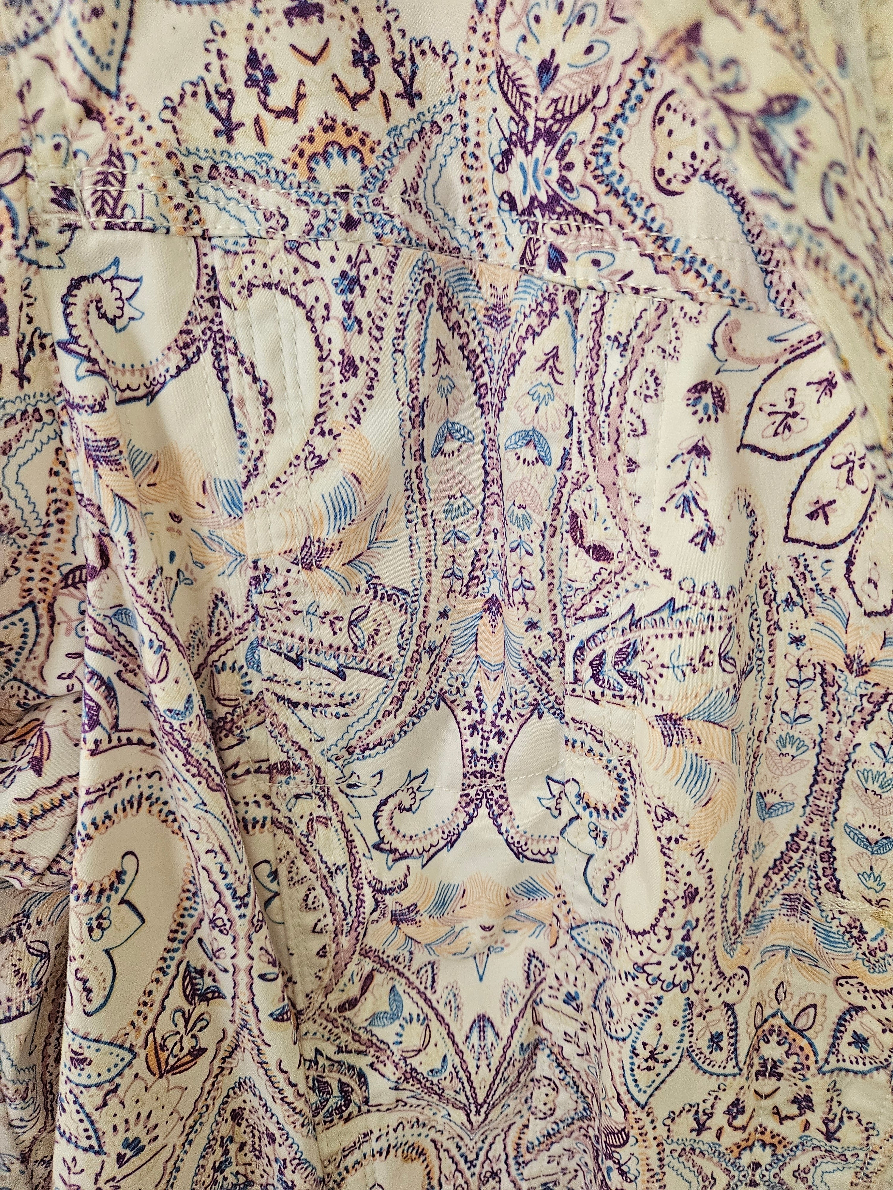 Chico's Women's Purple Paisley Jacket Sz 20/22